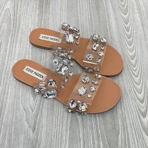 Steve Madden Shani Rhinestone Sandals 7